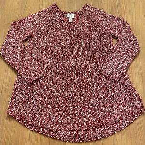 St. John’s Bay Size Small Red & White Sweater